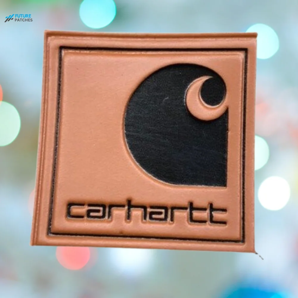 custom leather patch for hats