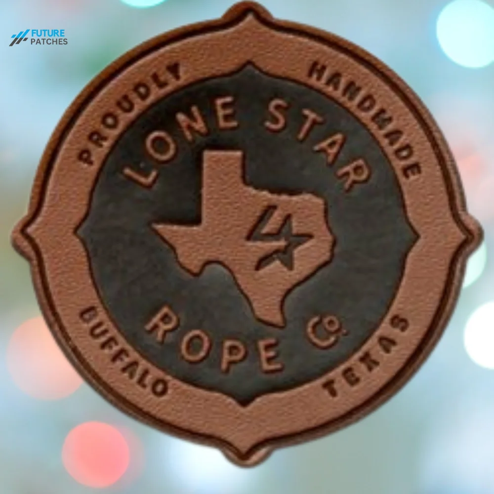 custom leather patch for hats