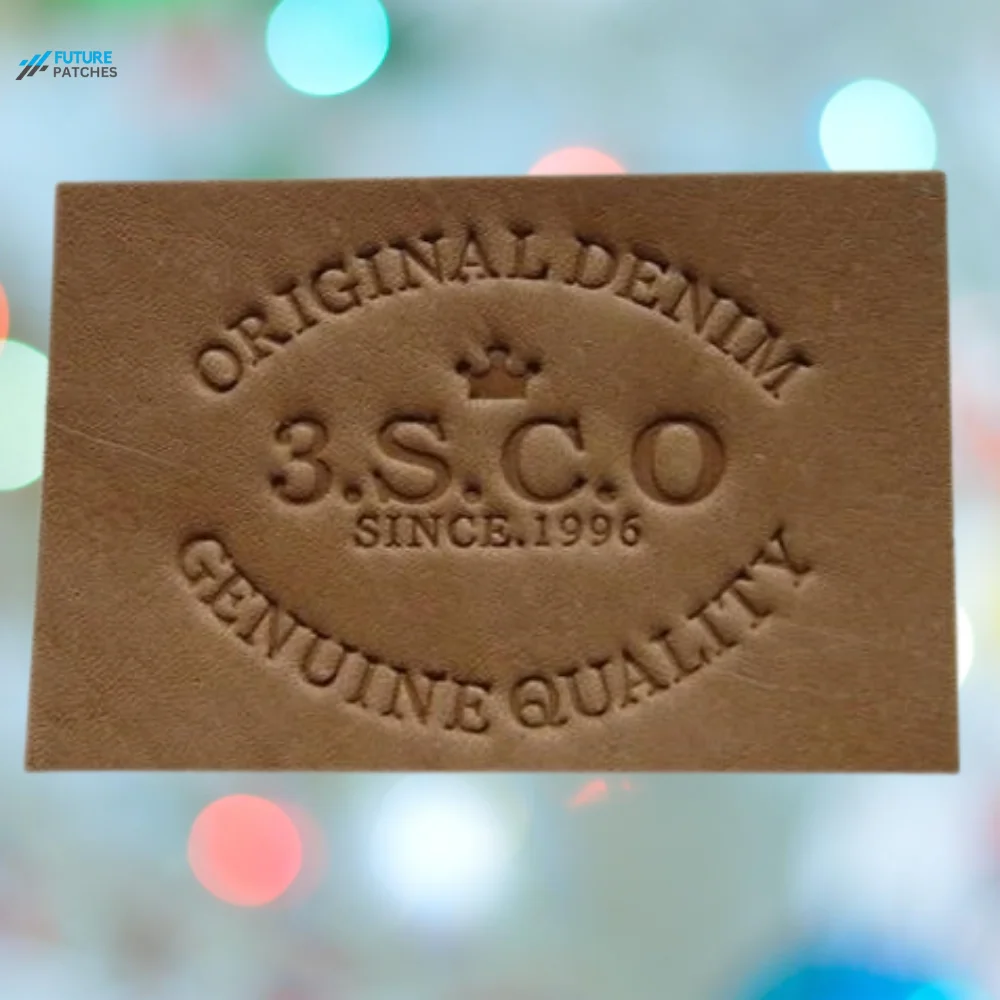 custom leather patch for hats